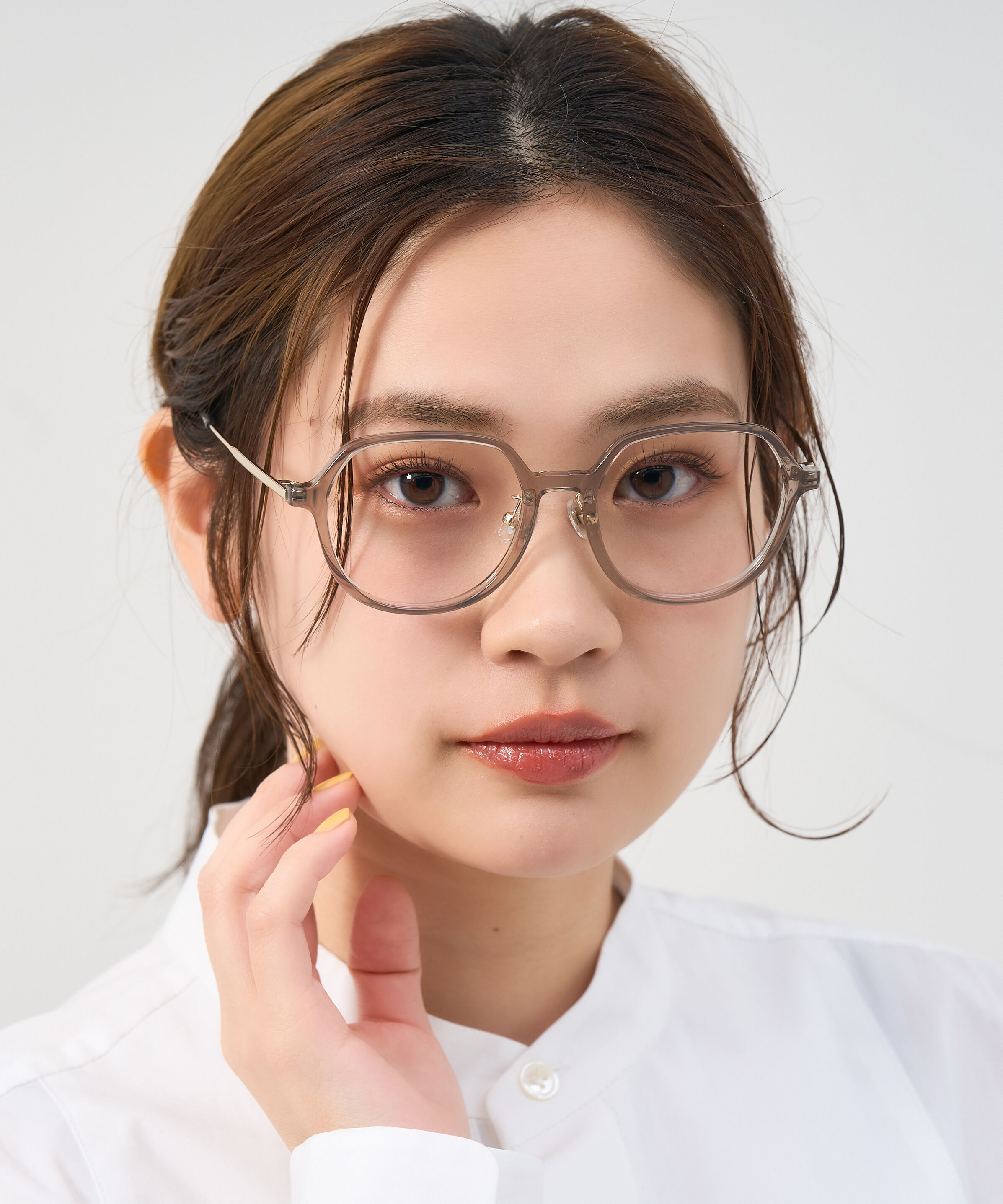  「ボストン型 メガネ｜メタルが高級感漂わすボストンフレーム 伊達メガネ 度付きメガネ レンズ交換券付き」|メガネ|