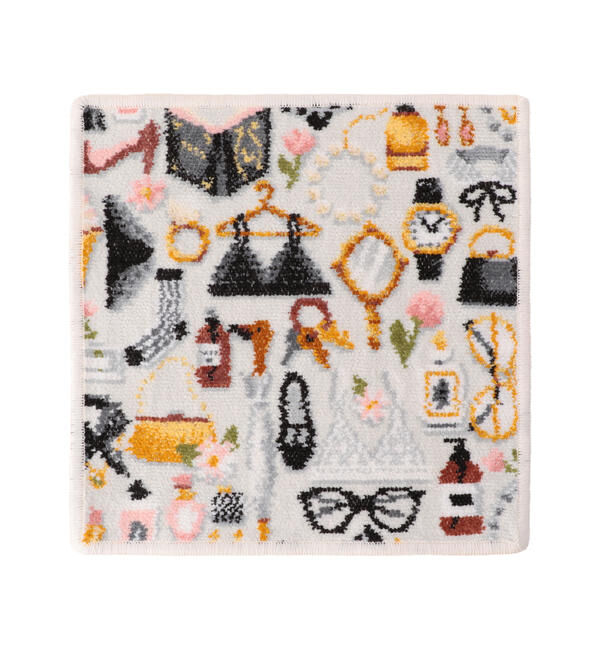 LOVERARY BY FEILER「メゾンドシャルロット　ハンカチ」|ハンカチ|シルバーグレー