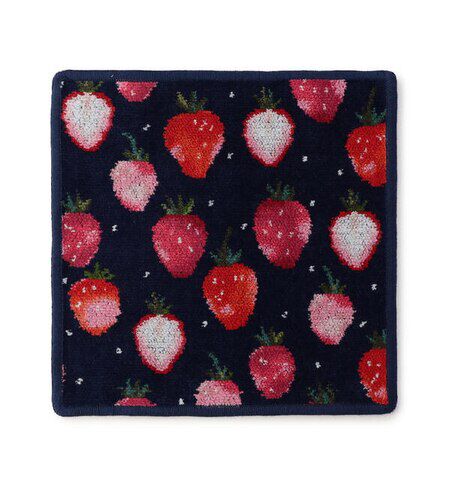 LOVERARY BY FEILER「ストロベリードット　ハンカチ」|ハンカチ|ブルー