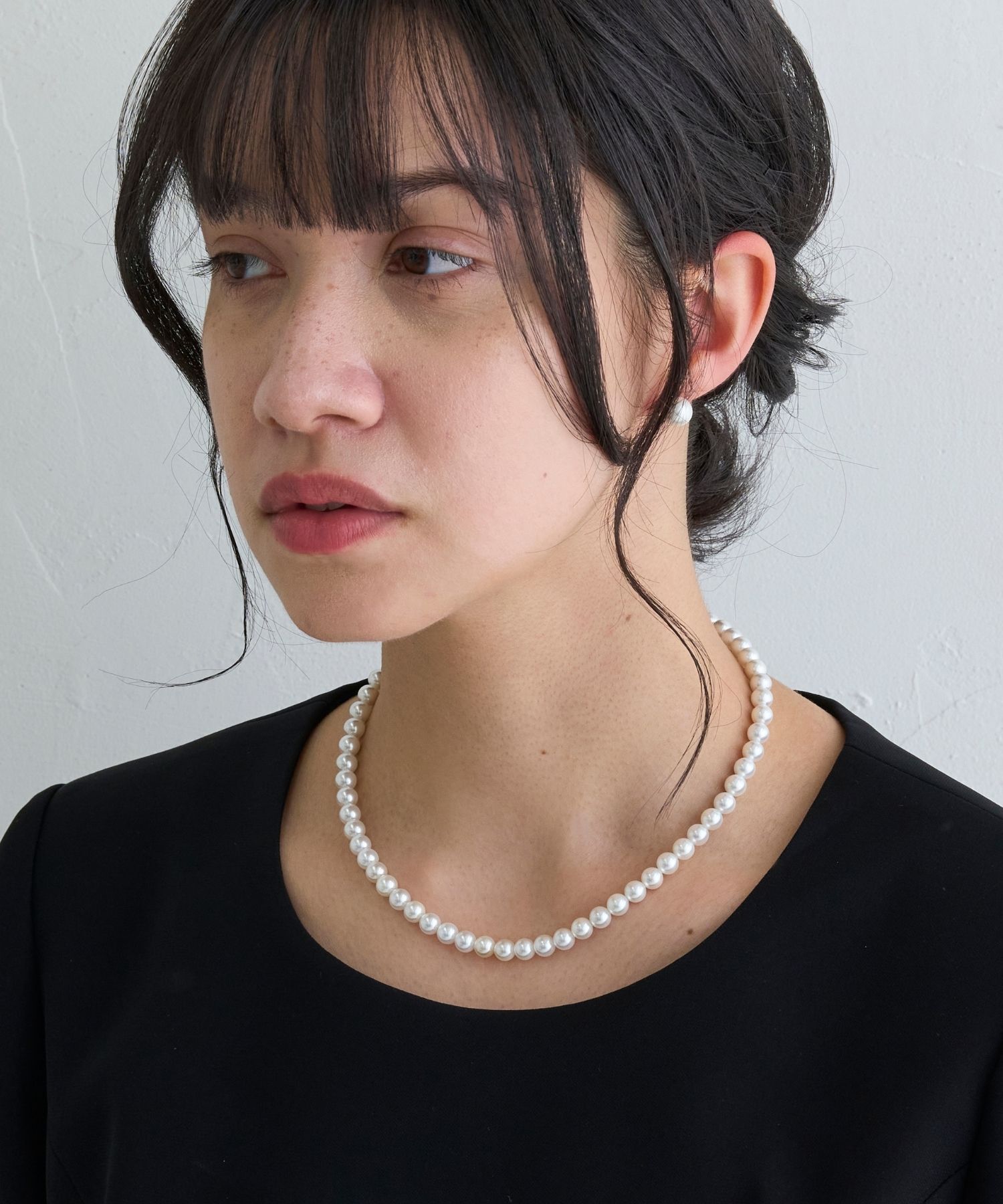 JUPITER「【国産貝パール】フォーマルパールネックレス＆ピアスセット」|ネックレス|