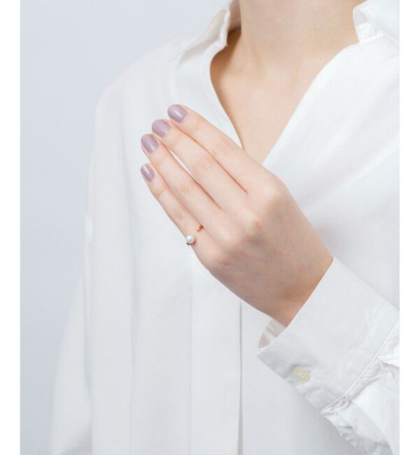 Jouete「フォークピンキー パール」|リング|