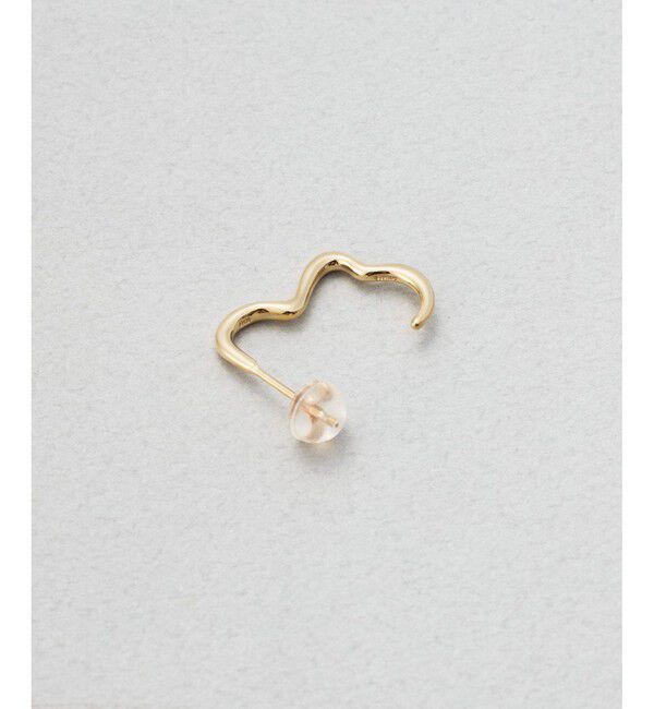 Jouete「[サスペンダー] K10YG ピアス ウェーブ」|ピアス|