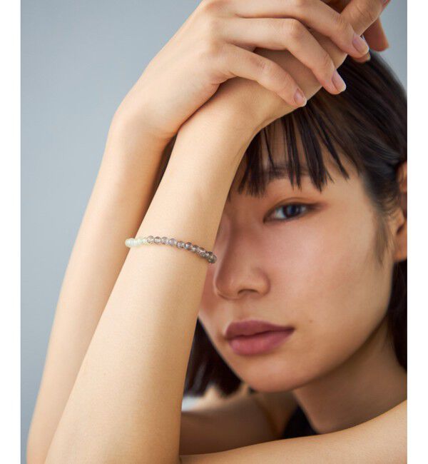 Jouete「[スライドブレス] ラブラドーライト&times;プレナイト」|ブレスレット・バングル|