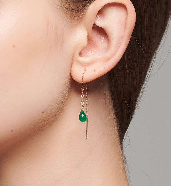 NOJESS「K10カルセドニーピアス」|ピアス|