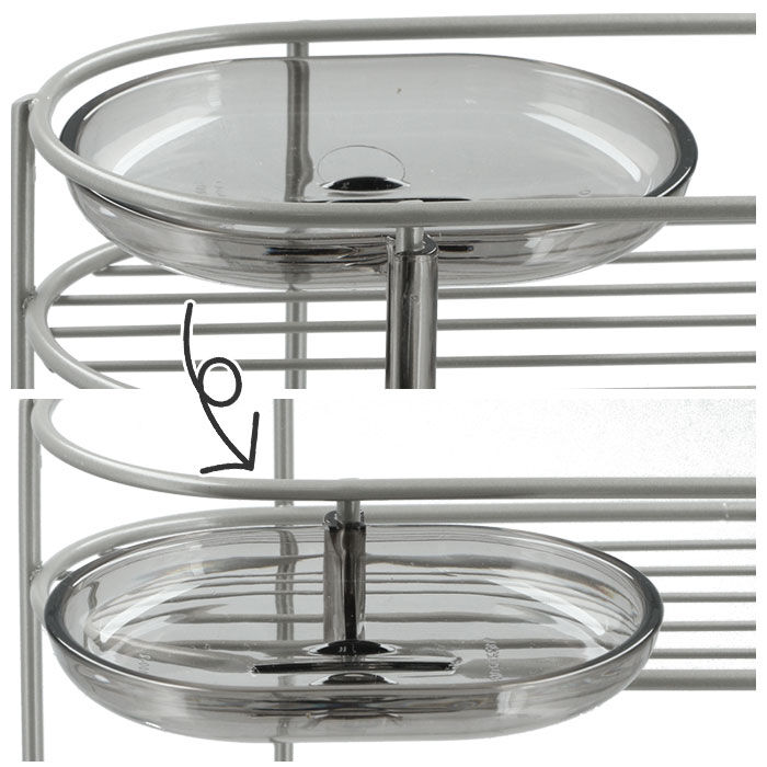 BACKYARD FAMILY「シャンプーラック ステンレス 通販 3段  ワイド ボトルラック バスラック バスカウンター」|その他|