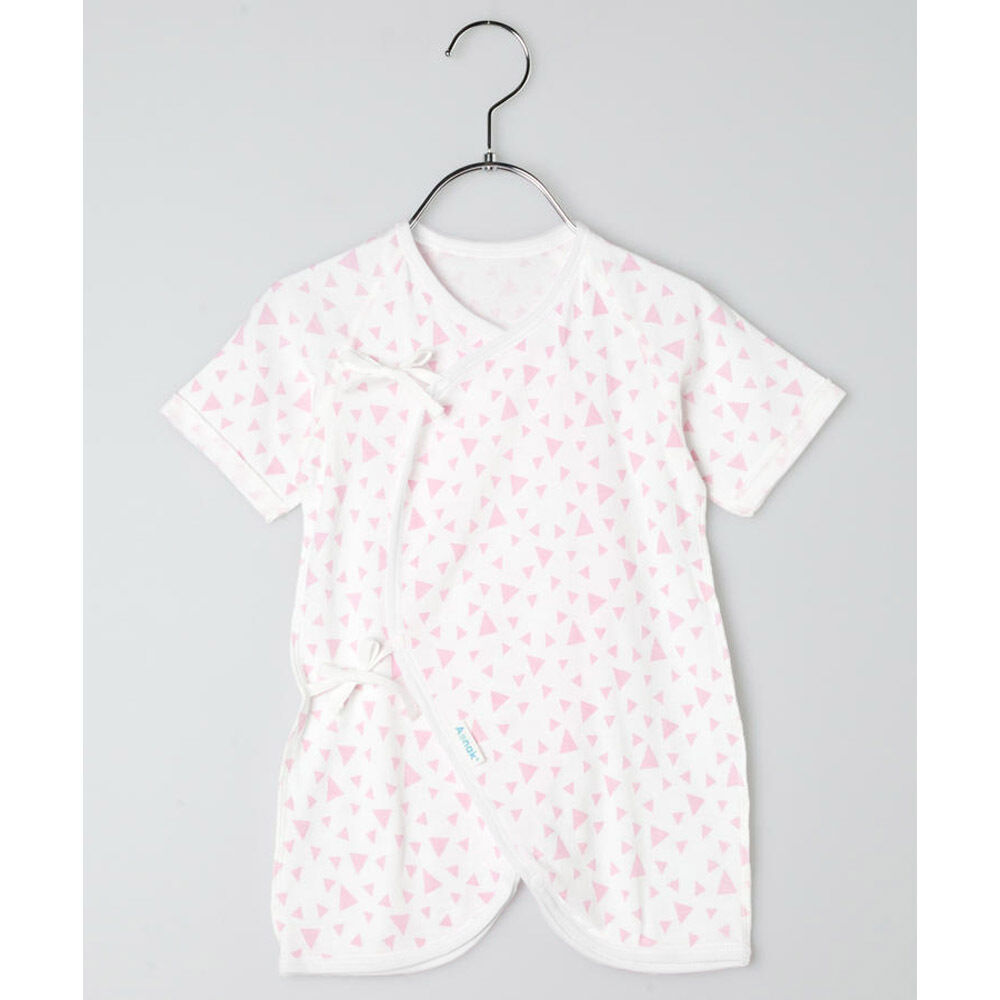 BACKYARD FAMILY「新生児 肌着 日本製 コンビ肌着 通販 ベビー肌着 ベビー 服 赤ちゃん 女の子 男の子 50cm」|その他ベビーウェア|ピンク1