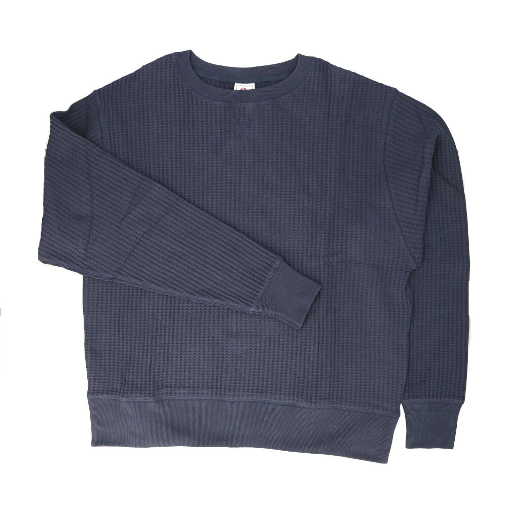 BACKYARD FAMILY「JEMORGAN ワッフル JD042-52S ジェーイーモーガン 通販 長袖Tシャツ ロンT」|Tシャツ・カットソー|ブルー1