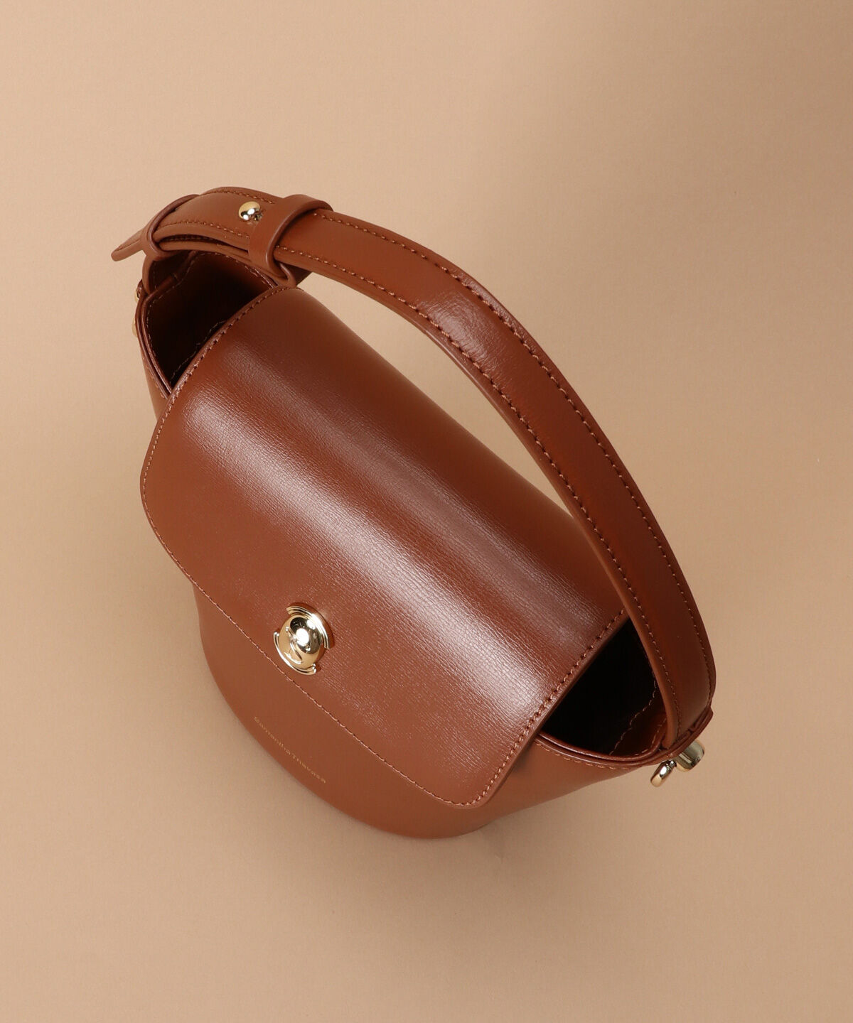 Samantha Thavasa「[日韓共同企画]シンプルスプリットレザーバケットバッグ」|ハンドバッグ|