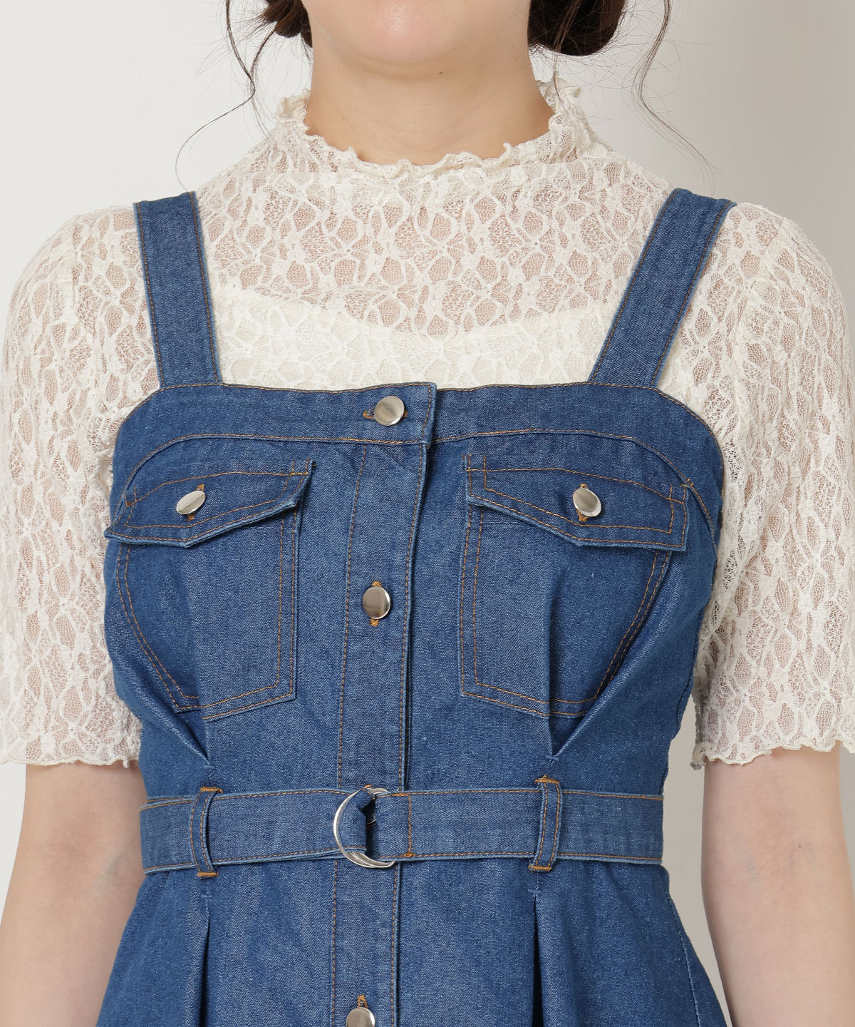 REDYAZEL「デニムキャミワンピース」|ワンピース|