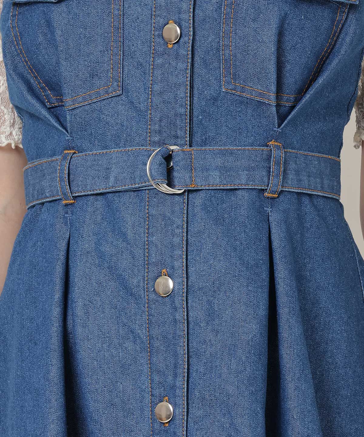 REDYAZEL「デニムキャミワンピース」|ワンピース|