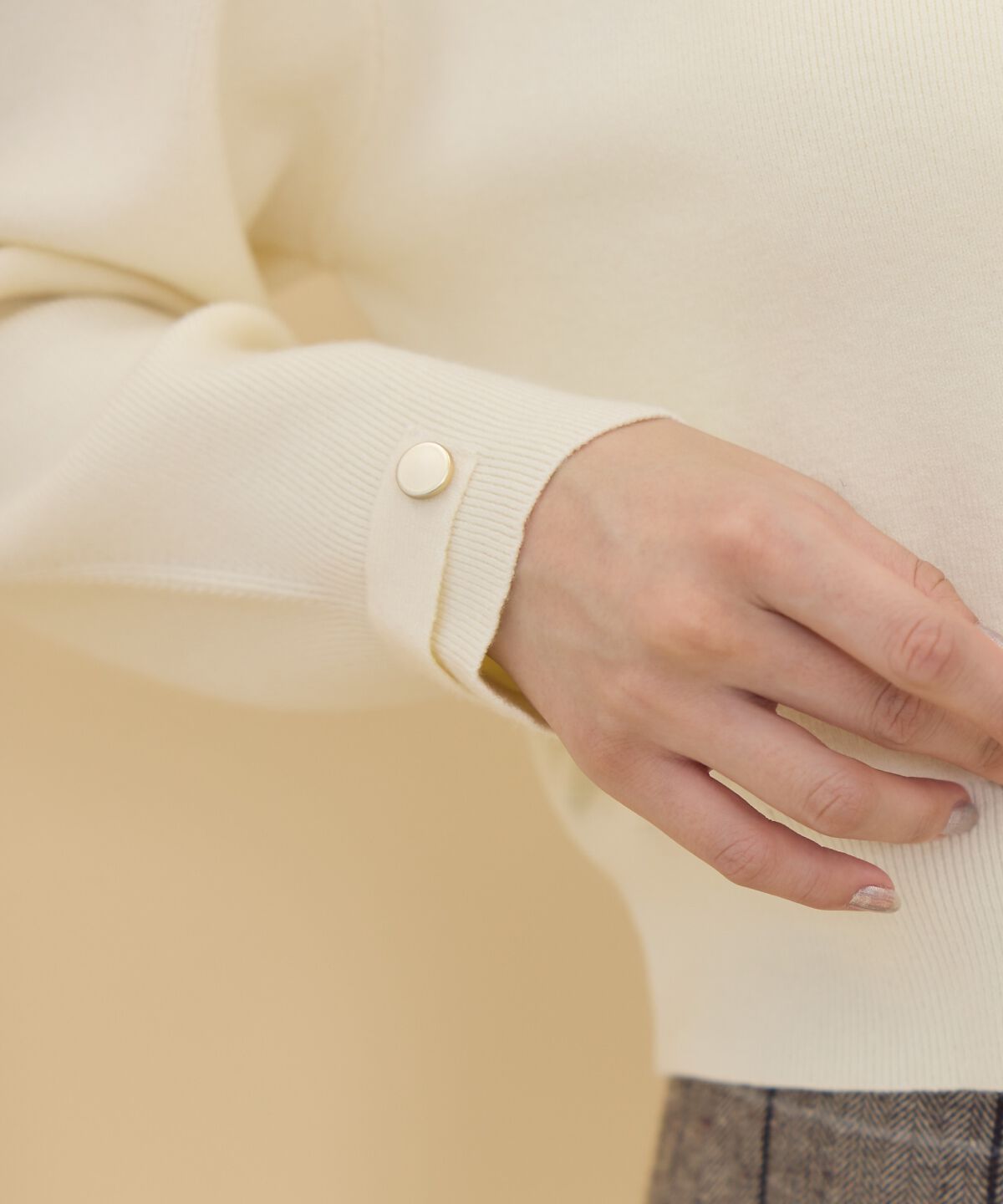 REDYAZEL「ゴールドボタンニットカーディガン」|カーディガン|