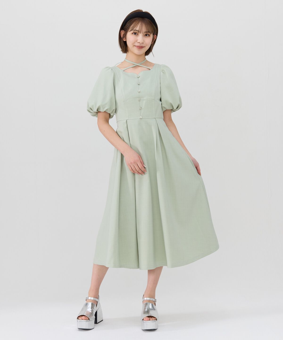 REDYAZEL「バルーンスリーブワンピース」|ワンピース|