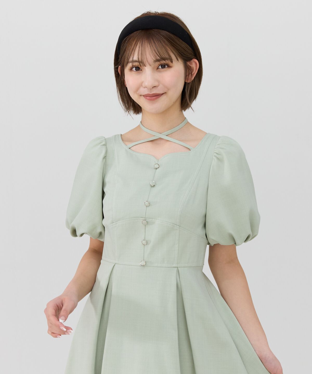 REDYAZEL「バルーンスリーブワンピース」|ワンピース|