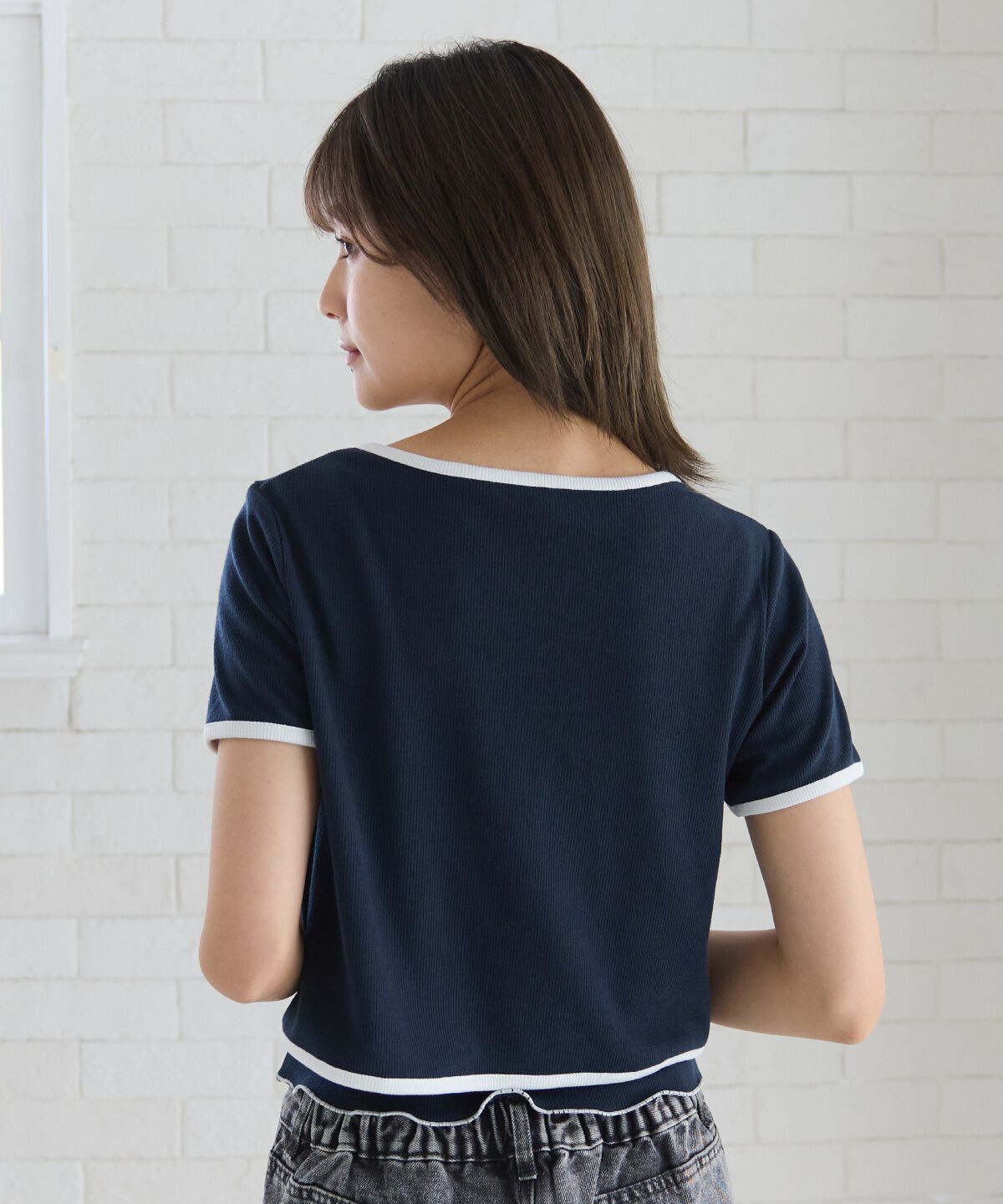 REDYAZEL「バイカラーパイピングカーディガン＆キャミソールセット」|カーディガン|