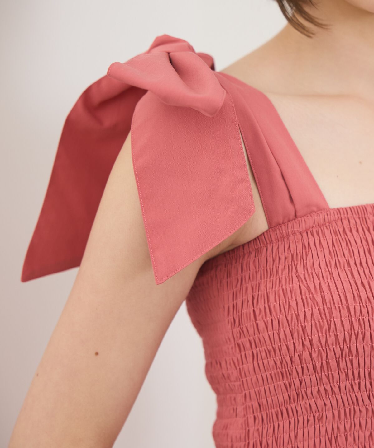 REDYAZEL「リボンショルダーティアードワンピース」|ワンピース|