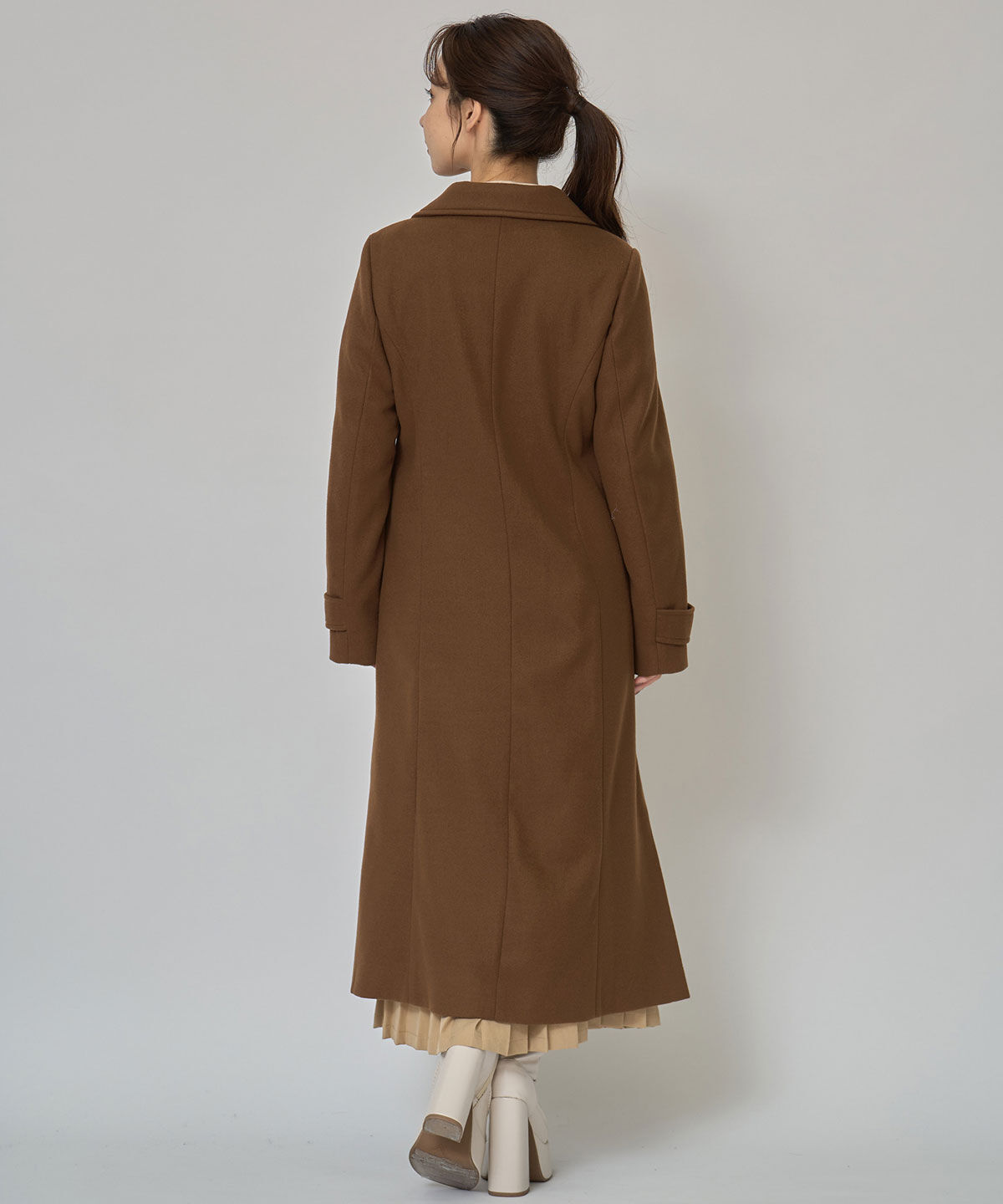 REDYAZEL「バイカラースリムチェスターコート」|ステンカラーコート|