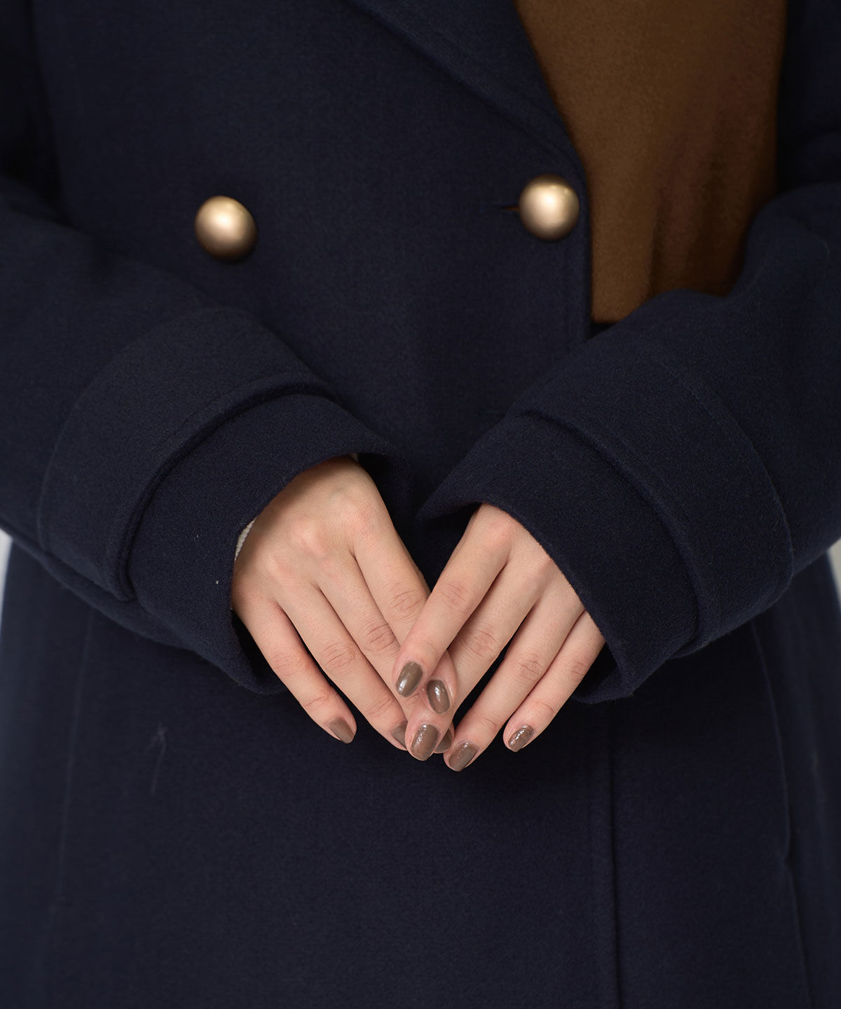 REDYAZEL「バイカラースリムチェスターコート」|ステンカラーコート|