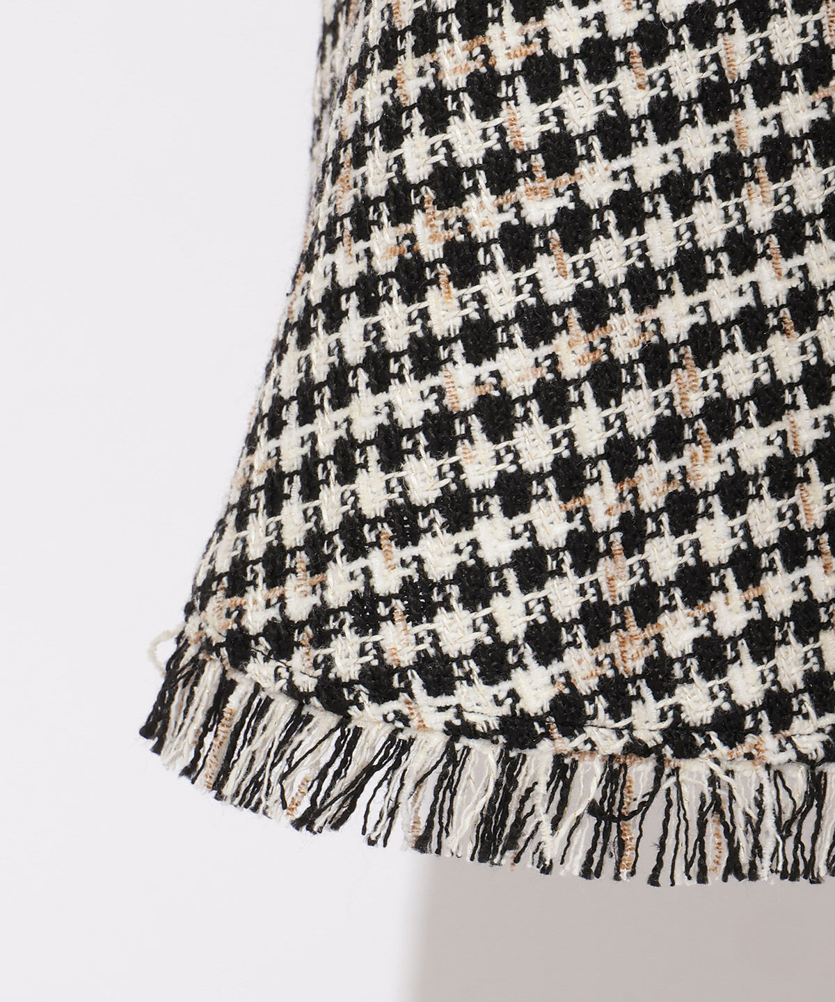 WILLSELECTION「フリンジチェックスカート」|フレア|