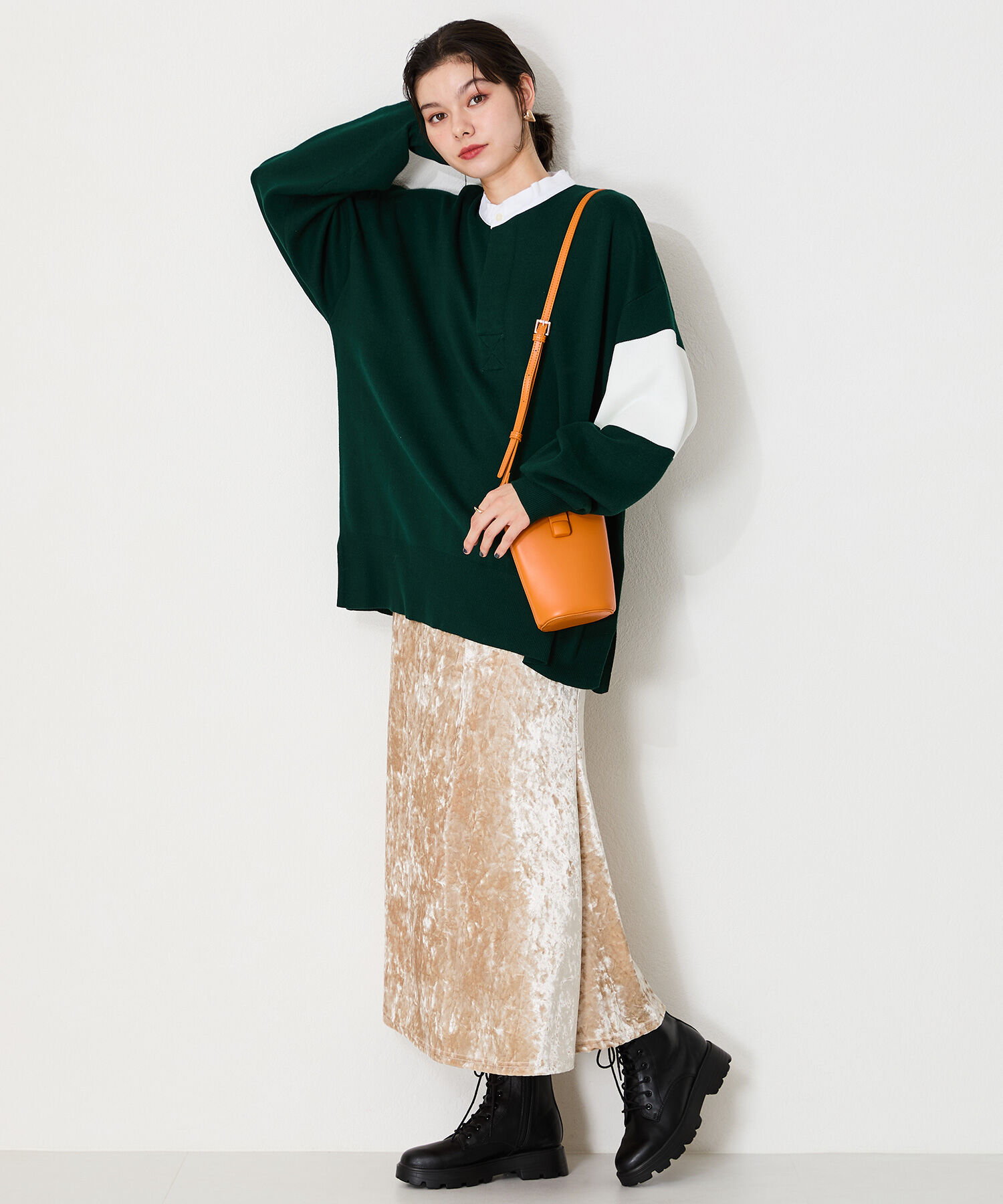 ORiental TRaffic「レースアップ 厚底 ブーツ /41401」|ショートブーツ|