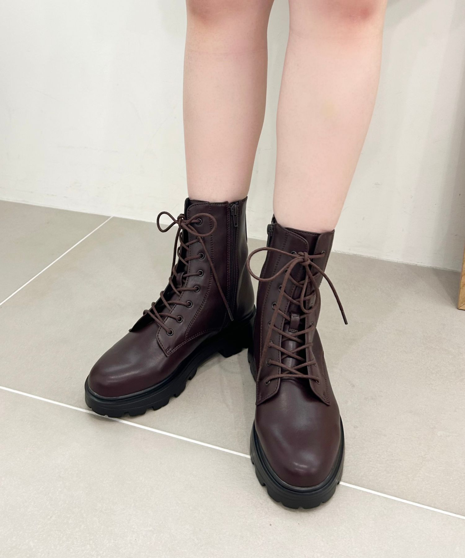 ORiental TRaffic「レースアップ 厚底 ブーツ /41401」|ショートブーツ|