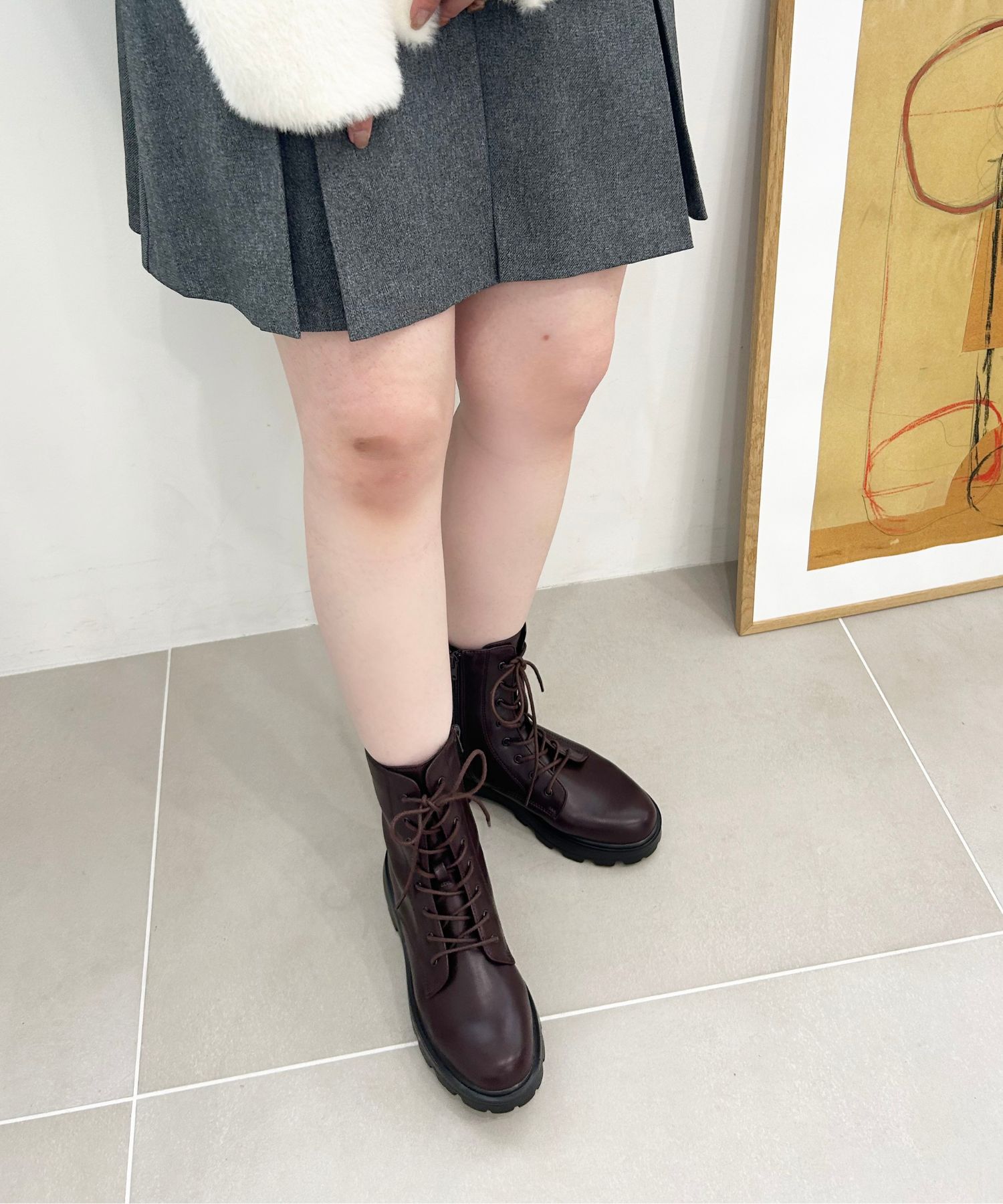 ORiental TRaffic「レースアップ 厚底 ブーツ /41401」|ショートブーツ|