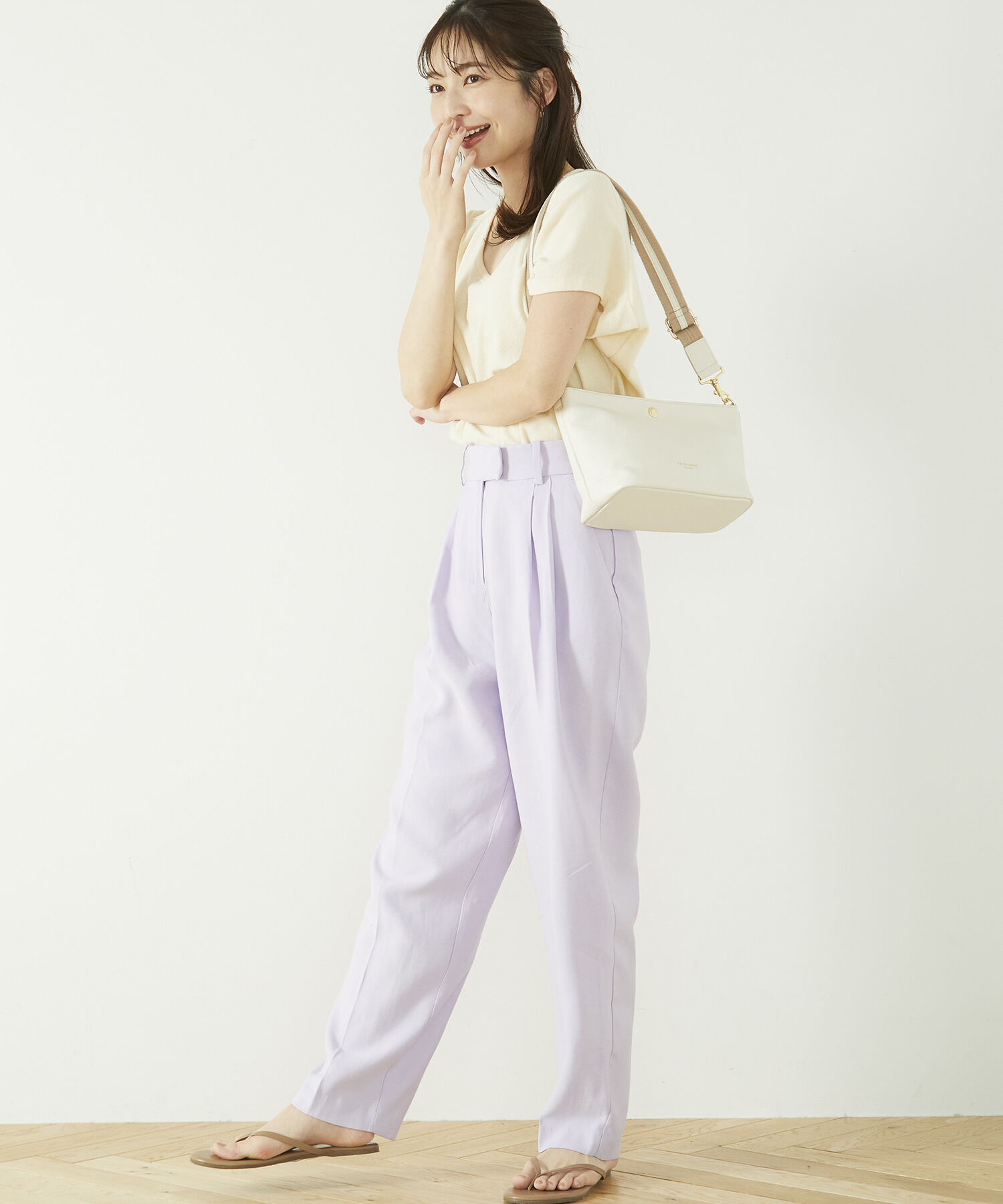 TOPKAPI TREASURE「【TREASURE TOPKAPI】 ソフトシュリンク テープ コンビ レザー ミニショルダーバッグ」|ショルダー・メッセンジャー|