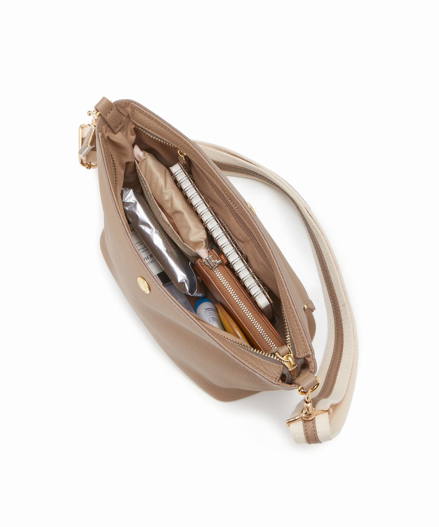 TOPKAPI TREASURE「【TREASURE TOPKAPI】 ソフトシュリンク テープ コンビ レザー ミニショルダーバッグ」|ショルダー・メッセンジャー|