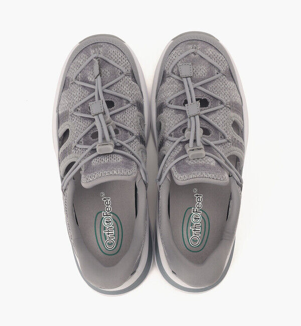 Orthofeet「【オーソフィート】ヴィーナス ミディアム/グレー テキスタイル/シューズ レディース」|スニーカー|