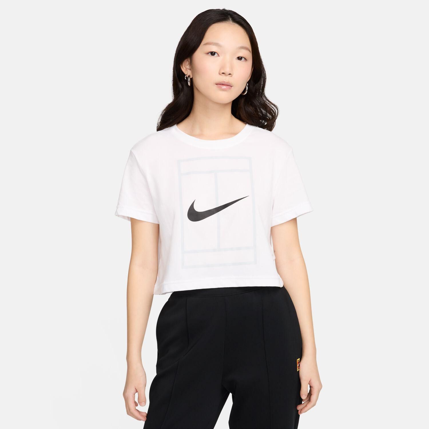 NIKE「【NIKE ｳｪｱ】W HERITAGE SS CROP」|Tシャツ・カットソー|ホワイト
