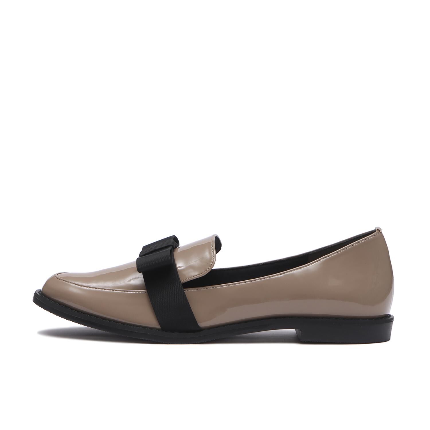 JOLI ENCORE「【JOLI ENCORE(FR)】BICOLOR RIBBON LOAFERS」|スニーカー|ベージュ