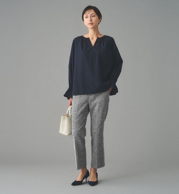 UNITED ARROWS「2トーン ツイードライク パンツ」|スラックス|