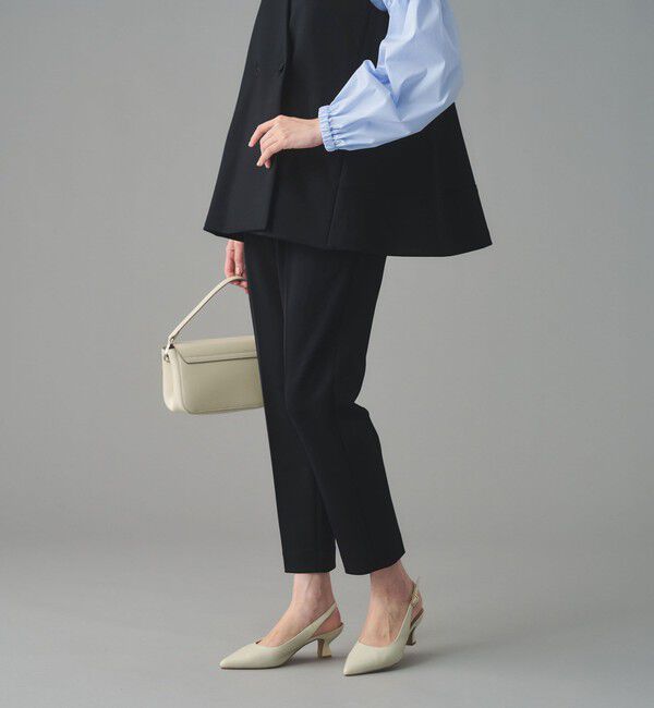 UNITED ARROWS「SPONGY タック テーパードパンツ」|スラックス|