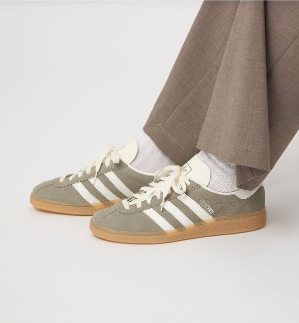 UNITED ARROWS green label relaxing「＜adidas Originals＞ミュンヘン スニーカー」|スニーカー|MD.GRAY