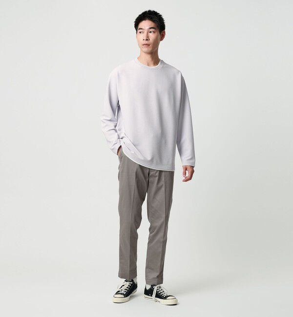 UNITED ARROWS green label relaxing「【WEB限定】リップル フェイクレイヤード ロングスリーブ Tシャツ -吸水速乾・抗菌-」|Tシャツ・カットソー|