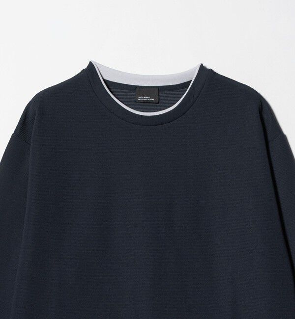 UNITED ARROWS green label relaxing「【WEB限定】リップル フェイクレイヤード ロングスリーブ Tシャツ -吸水速乾・抗菌-」|Tシャツ・カットソー|