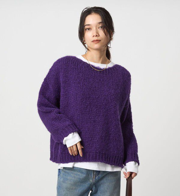 UNITED ARROWS green label relaxing「【別注】＜TRICOTS JEAN MARC＞SESAMY ニット プルオーバー」|ニット・セーター|PURPLE