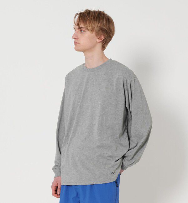 California General Store「＜CGS.＞ リサイクル ポリエステル ラック ロングスリーブ Tシャツ -吸水速乾 紫外線軽減-」|Tシャツ・カットソー|MD.GRAY