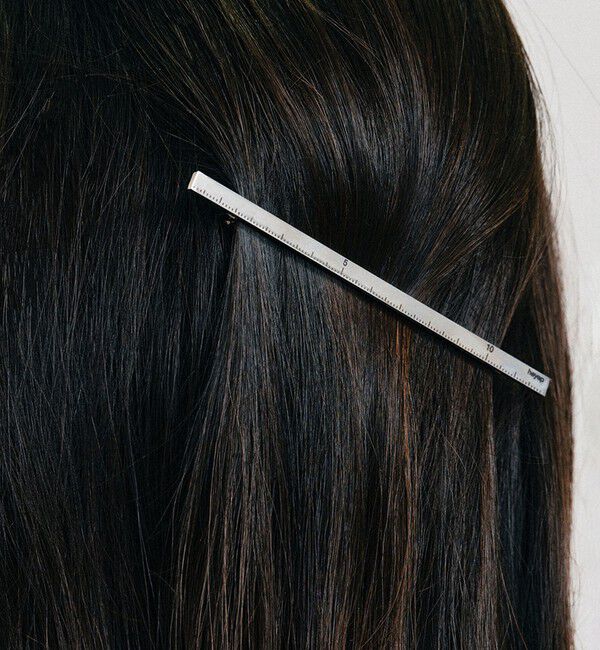 BEAUTY&YOUTH UNITED ARROWS「＜heyep＞ルーラーモチーフ バレッタ」|ヘアバンド|SILVER