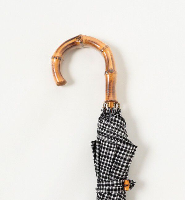 Demi-Luxe BEAMS 「Bon Bon Store / ドローイングチェック 晴雨兼用 長傘」|傘|