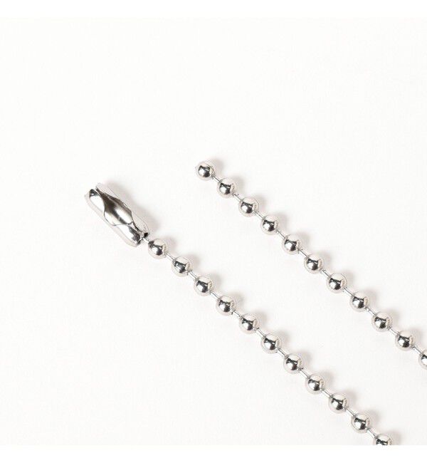 Ray BEAMS 「ステンレス クロス ボールチェーン ネックレス」|ネックレス|