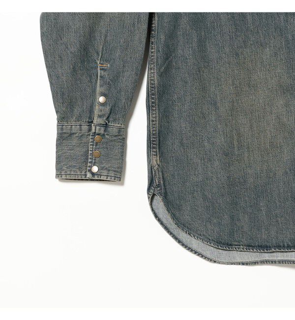 BEAMS PLUS「ダブルダイ デニム ウエスタン シャツ」|シャツ・ブラウス|