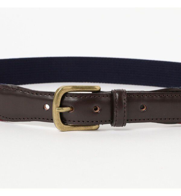 BEAMS PLUS「Leather Tab Ribbon Belt」|ベルト|
