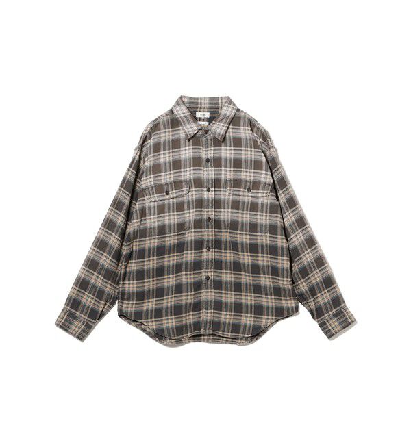 BEAMS「ワイドフィット フェード チェックシャツ」|シャツ・ブラウス|