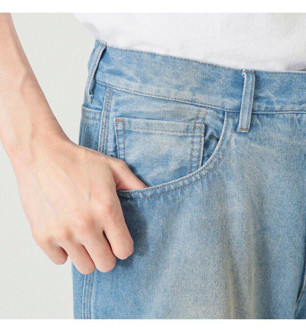 BEAMS「クォーターレングス ペインターデニム」|デニム|