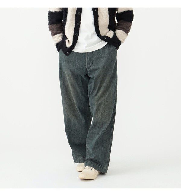 BEAMS PLUS「ダブルダイ デニム ミリタリー トラウザーズ」|チノ|