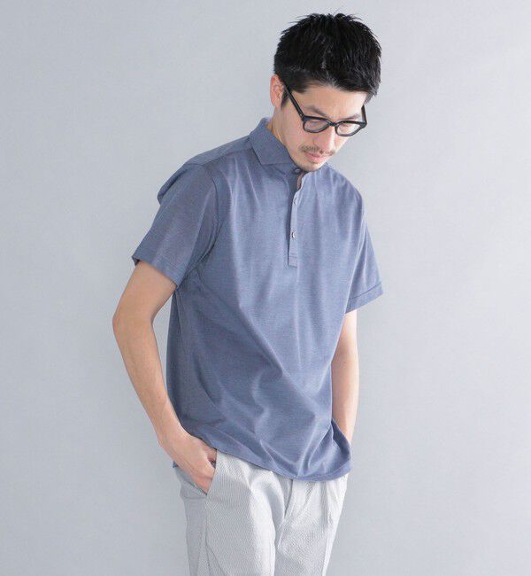 SHIPS「SHIPS：ALBINI 32ゲージ カノコ無地 ポロシャツ」|ポロシャツ|