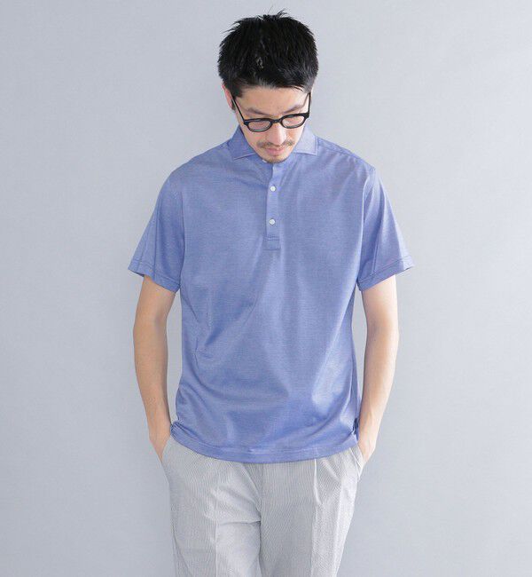 SHIPS「SHIPS：ALBINI 32ゲージ カノコ無地 ポロシャツ」|ポロシャツ|