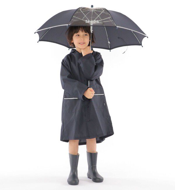 SHIPS KIDS「SHIPS KIDS:＜一面透明仕様＞長傘」|傘|