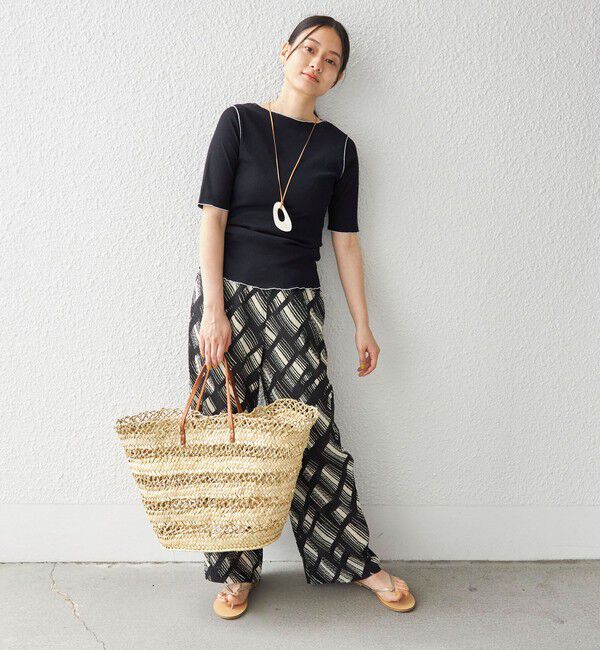 SHIPS for women「〈手洗い可能〉ドライテレコ ボートネック 5分袖 カットソー」|Tシャツ・カットソー|