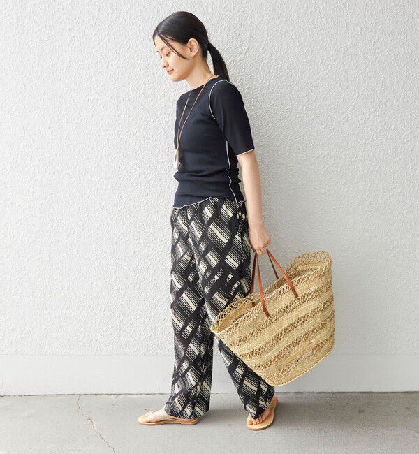 SHIPS for women「〈手洗い可能〉ドライテレコ ボートネック 5分袖 カットソー」|Tシャツ・カットソー|